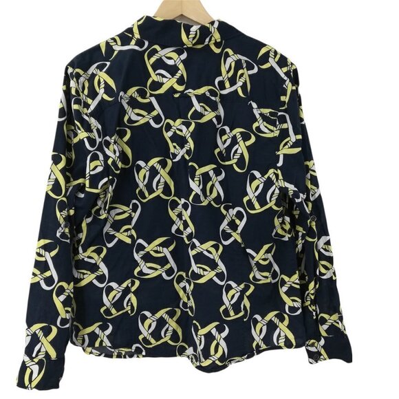 Liz Claiborne Knot Button Front Shirt Size 1X Plus Roll Tab Sleeve Career Preppy - Picture 10 of 11